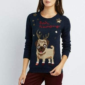 Bah Humpug Pug UGLY CHRISTMAS SWEATER